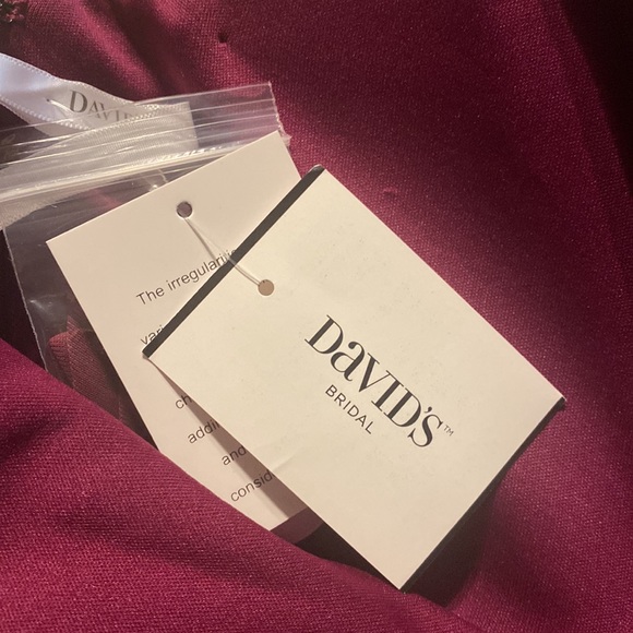 Nwt:
DAVID'S BRIDAL
long strapless mesh dress with side draping💎 - Picture 11 of 14